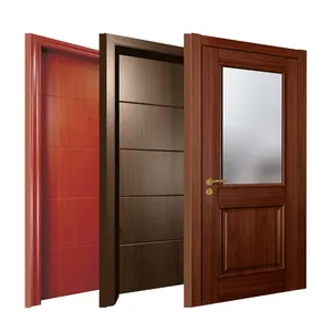 Pintu Kayu PVC Pasar India Pintu Kamar Interior dengan Harga Murah Pintu PVC