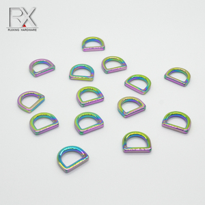 De aleación de zinco metallo cierres gancho de correa de perro clip hebilla Arco Iris hebilla de la correa para perro Correa 15 mm D anillo de gancho para bolsa - Product Image 5