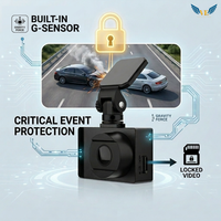 Cámara para Coche VIEVGUARB NX1 con Sensor G, Grabación en Bucle, Control por Aplicación, 4K 2K, Monitor de Estacionamiento, Pantalla IPS, Cámara Dual