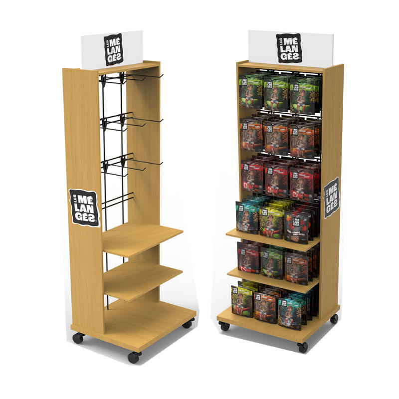 Custom High-Quality Heavy-Duty Snack & Candy Metal Display Rack for Food Packaging in Supermarkets & Retail Stores — view 5