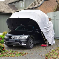 Abri de voiture portable rétractable, automatique et semi-automatique