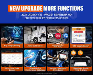 เครื่องมือวินิจฉัยปัญหารถยนต์ระบบเต็มรูปแบบรองรับ PRO3S X-431 12V และ24V + SmartLink HD - Product Image 5