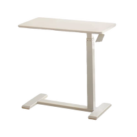 Table basse contemporaine rotative et portable avec design à hauteur réglable, montage facile, plateau en bois durable, structure en métal pour usage domestique