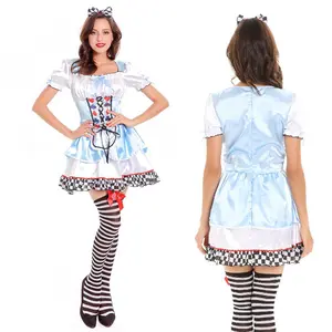 Wonderland Alice of Hearts kostum pelayan, kostum panggung Cosplay Halloween, kostum pelayan wanita