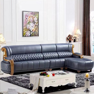 Nuovo <span class=keywords><strong>Divano</strong></span> in Pelle Stile Cinese in Legno Massello per Soggiorno, <span class=keywords><strong>Divano</strong></span> Angolare in Pelle Semplice ed Elegante, <span class=keywords><strong>Divano</strong></span> di Piccole <span class=keywords><strong>e</strong></span> Medie Dimensioni - Product Image 3