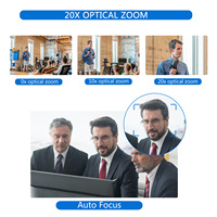 Cámara PTZ para Videoconferencias en Línea, Fácil Configuración, Zoom 20x, 1080P, 60FPS, USB3.0