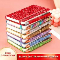 Carnet de notes Sparkle personnalisé, papier lisse, logo personnalisé, coffret cadeau, idéal pour la rentrée scolaire et le bureau