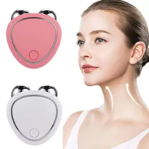 Whitening Facial Wrinkles Slimming Tender Roller Skin massager ems Face Beauty Face Lift micro current face device