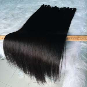 وصلات شعر بشري برازيلي مينك 15A، خام ريمي هندي بكر، مستقيم تمامًا، بشرة متناسقة، 40 بوصة، بالجملة، مورد - Product Image 5
