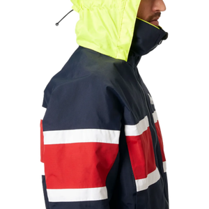 Giacca da Vela con Cappuccio per Uomo, Blu Navy, Rosso e Bianco, Impermeabile e Antivento, per Regate Offshore e Crociere Costiere - Product Image 5