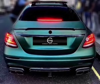 Kit de Style B pour Mercedes Benz W213 E63 AMG à soutien-gorge Bus en Fiber de carbone avant pare-chocs lèvre voiture gril Spoiler diffuseur conseils miroir couverture