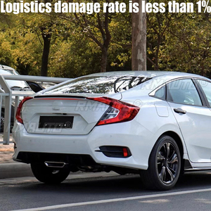 Spoiler pour Honda Civic 2016 2017 2018 2019, spoiler de haute qualité en ABS, spoiler de coffre arrière, accessoires de voiture - Product Image 2