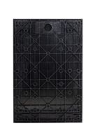 Base de douche rectangulaire noire antidérapante Dreamline de haute qualité en SMC pour hôtel, avec couvercle de drain, garantie 5 ans, installation facile