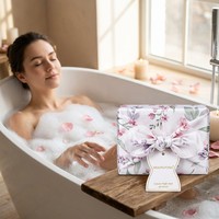 Savon artisanal à l'huile essentielle de camélia 200g, emballage cadeau en soie, savon naturel pour le visage et le corps, hydratant et nettoyant, OEM ODM