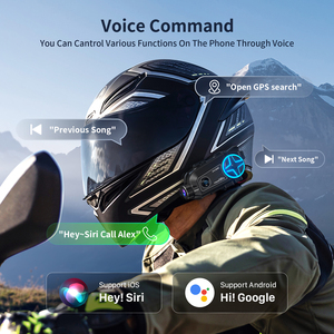 Accessoires moto FODSPORTS FX60C directement de l'usine, caméra HD 4K, 10 motards, communication 2000M, IP65, moto FX60C - Product Image 4