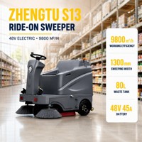 Promotion : Balayeuse robotisée industrielle électrique pour sols, routes et rues, machine de lavage de sol extérieur