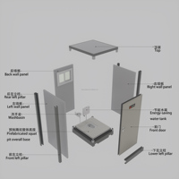Toilettes Compostables Portables Préfabriquées en Conteneur - Design Moderne et Respirant pour Maison, Cuisine, Atelier Extérieur, Chambre, Salle de Bain