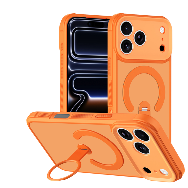 Wholesale Matte Magnetic Phone Case for iPhone 17 11 12 13 Pro Max 14 15 16 Plus With 360° Rotation Ring Stand Protective Cover