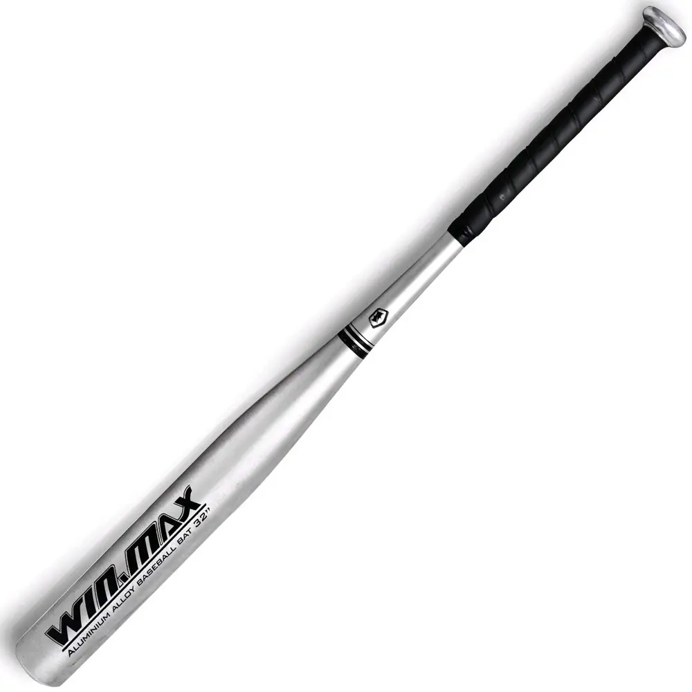 Win.max 32" 18mm thick Aluminum alloy baseball bat Silver baseball practice indoor outdoor for recreation sport