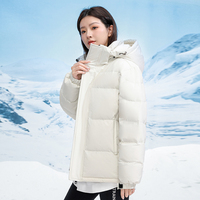 Vestes en duvet de canard de qualité supérieure pour femmes, sans marque, Guangzhou 2025, minimum 1 pièce, logo personnalisé imprimé