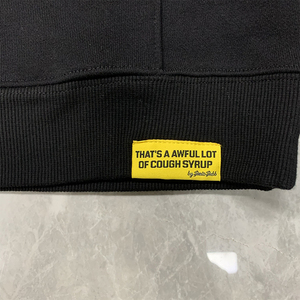 2025 年顶级品质 100% 棉男士服装连帽衫 重磅街头服饰 那是大量咳嗽药的广告语 男士连帽衫 - Product Image 6