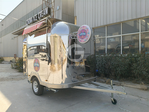 American Mobile Food Cart Stainless Steel Fully Equipped Mobile Food Truck <strong>Trailer</strong> <strong>Ice</strong> <strong>Cream</strong> Station for Fast Food Events - Product Image 3