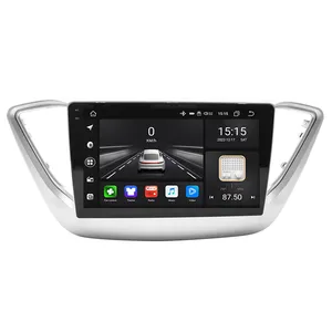 Audiosources Octa core 4GB 64GB Android 10 wireless Carplay Car radio car dvd player for Hyundai Solaris 2