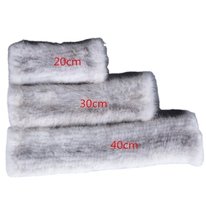 MWFur Gants en fourrure de vison pour femmes <span class=keywords><strong>mitaines</strong></span> tricotées <span class=keywords><strong>à</strong></span> la main <span class=keywords><strong>mitaines</strong></span> élastiques mode hiver <span class=keywords><strong>mitaines</strong></span> sans doigts en fourrure de luxe - Product Image 1