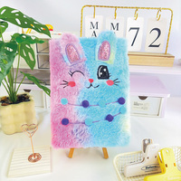 Gran oferta A5 promoción niños y niñas regalo de dibujos animados lindo diario corazón diario amor cuaderno de felpa