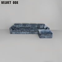 Nouvel Arrivage Ensemble de Canapés Modulaires Cloud à Assise Profonde et Confortable, Compressé sous Vide, Mobilier de Salon Moderne