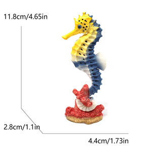 Modelos de simulación de criaturas marinas transfronterizos, adornos, juguetes de maternidad, recuerdos de acuario, caballito de mar y anguila de PVC - Product Image 3