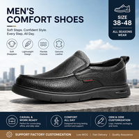 Chaussures en cuir de qualité supérieure pour hommes, dessus en cuir d'agneau véritable, légères, confortables, chaussures de travail, chaussures décontractées pour hommes
