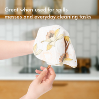 Coton biologique de haute qualité sans papier bébé tissu sans papier réutilisable sans papier serviettes rouleau pour cuisine lavage de voiture OEM impression numérique