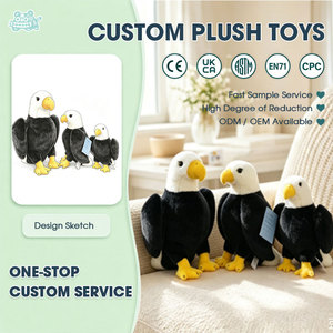 Peluche d'oiseau sauvage de qualité supérieure, confortable, avec rembourrage en coton PP, pour le jeu éducatif des enfants et le confort anti-stress - Product Image 1
