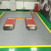 Baldosas Modulares de PVC de 6 mm para Piso de Garaje, Antideslizantes, Impermeables, con Sistema de Clic, Diseño Gráfico Moderno para Interiores, Lavaderos de Autos, Centros Comerciales y Parques