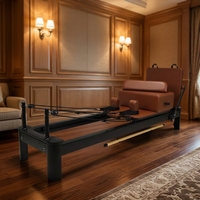 Reformer Pilates Classique Professionnel en Aluminium, Lit de Pilates pour le Renforcement Musculaire, Machine de Fitness pour Studio de Yoga et Salle de Sport à Domicile