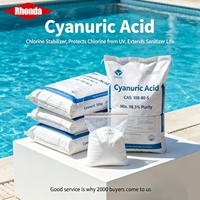 RHONDA Acide cyanurique Stabilisateur de chlore pour piscine en poudre et granulaire Protège le chlore des produits chimiques de traitement de l'eau