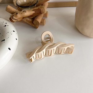 Nouvelles pinces à cheveux élégantes coréennes beige café, accessoires pour cheveux en acrylique, grandes <span class=keywords><strong>mini</strong></span> barrettes rectangulaires, pinces à cheveux <span class=keywords><strong>crabe</strong></span> - Product Image 5