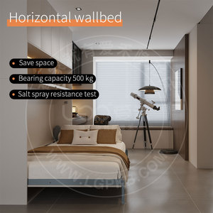 <span class=keywords><strong>Letto</strong></span> a Scomparsa Orizzontale <span class=keywords><strong>per</strong></span> Ufficio e <span class=keywords><strong>Piccoli</strong></span> <span class=keywords><strong>Spazi</strong></span> Domestici, <span class=keywords><strong>Letto</strong></span> a Muro Salvaspazio con Armadio Contenitore - Product Image 4
