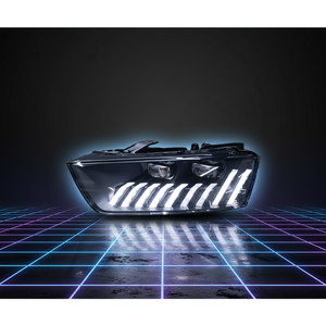Compatible avec <span class=keywords><strong>Audi</strong></span> <span class=keywords><strong>Q3</strong></span> 8U 2013-2018, ensemble de phares LED style matrice, clignotants séquentiels, animation de démarrage, plug and play - Product Image 1