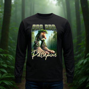 Camiseta de Manga Larga con Estampado Digital de Mono del Bosque Patapim, Unisex, Cuello Redondo, para Adultos, Promocional - Product Image 3