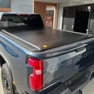 Hot bán điện có thể thu vào tonneau bìa cho Chevy Silverado GMC Sierra nhôm Con lăn màn trập Nắp đón giường Bìa