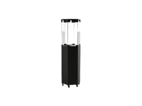 Nouvelle cheminée à gaz extérieure de forme hexagonale avec allumage électrique, style simple et économique, facile à déplacer pour une utilisation en extérieur