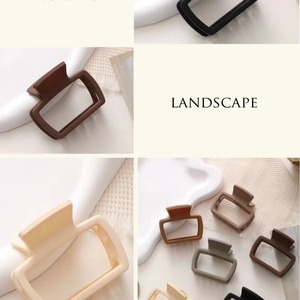 กิ๊บติดผมทรงสี่เหลี่ยมคละสีพลาสติกสำหรับผู้หญิงใช้ทุกวัน - Product Image 3