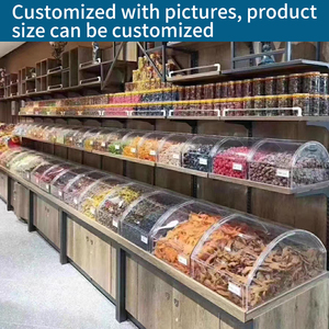 Tùy Chỉnh Trong Suốt <span class=keywords><strong>Acrylic</strong></span> Thực Phẩm Cấp 24L Kẹo Thùng Hộp Độc Đáo Thiết Kế Đặc Biệt Foretaste Siêu Thị Cửa Hàng Khuyến Mãi Giá Rẻ - Product Image 6