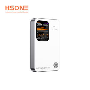 HSONE F15 MY25L Batterie externe ultra-fine en alliage d'aluminium avec charge magnétique 15W, affichage TFT, double capacité, cobalt pur - Product Image 3