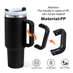 2.0 OEM Stan Cup Stainless Steel 40 Oz Travel Tumbler Handle Custom Logo Coating 6-12 Hours Thermal Insulation LED Temperature - Product Image 3