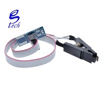 Clip SOIC8 + 1.8V EEPROM Flash BIOS USB programmeur SPI mémoire Flash SOP8 à DIP8 Kit de brûleur SOP8 DIP8 adaptateur + adaptateur SOIC8