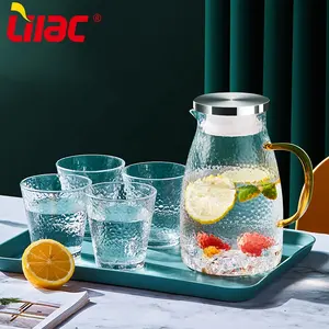 Lilla BSCI SGS LFGB stile americano brocca di vetro tè e frutta acqua infusione di vetro brocca per ristorante