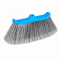 Tête de balai de rechange avec poils en PET à dents larges, embout universel fileté, pour nettoyage des sols, couleurs personnalisées OEM